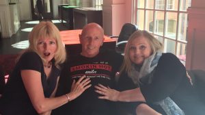With author Kitty French and the ‘group hubby’