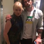 Jane dressed up with Stu